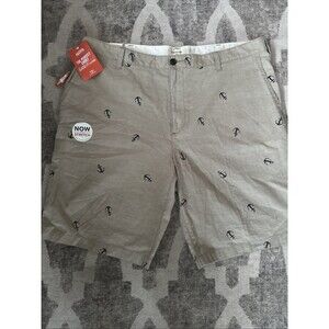 NWT Dockers Mens Classic Fit The Perfect Short Khaki Anchor Print Size 40